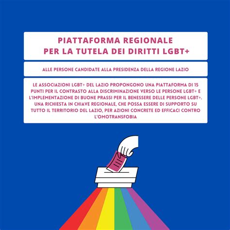 Elezioni Regionali Lazio Piattaforma Regionale Per La Tutela