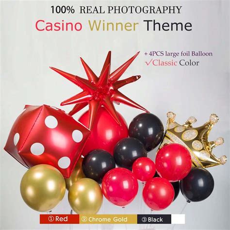 Mottoparty Dekorationen Rot Und Schwarz Gold Ballon Garland Arch Kit