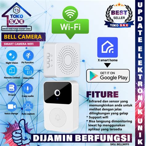 Promo Camera Cctv Wifi Smart Doorbell Vidio Interkom Kamera Bel Pintu