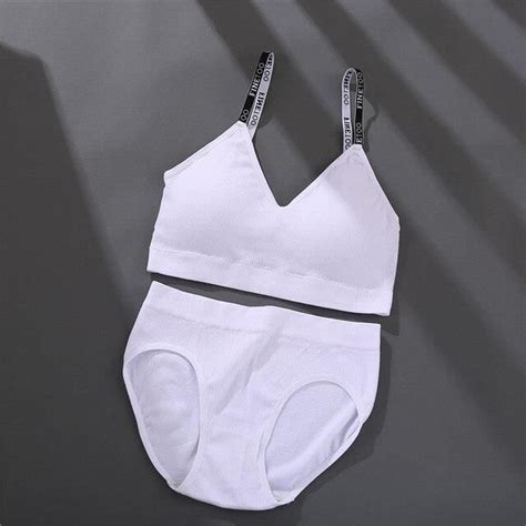 Ensemble De Lingerie Pour Femmes Hauts Gorge Sans Couture Bralette
