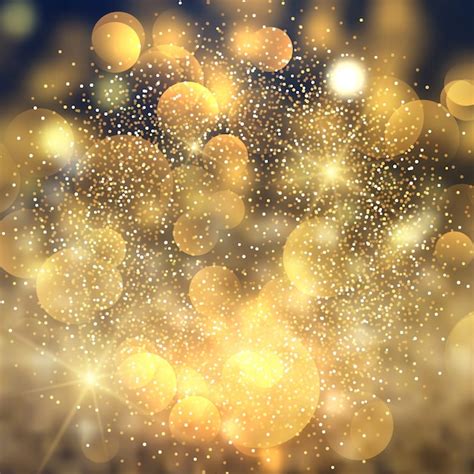 Free Vector Golden Bokeh Lights Background