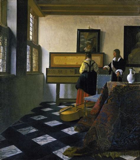 Vermeer The Music Lesson 1662 64 Vermeer Paintings Johannes Vermeer Music Lessons