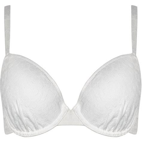 Peek And Beau Fuller Bust Mix Match White Plunge Bikini Top Women White Flannels