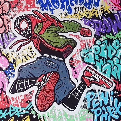 Total 92+ imagen graffiti de spiderman un nuevo universo - Abzlocal.mx