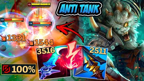 Rengar Build Anti Tank 100 De PenetraÇÃo De Armadura League Of