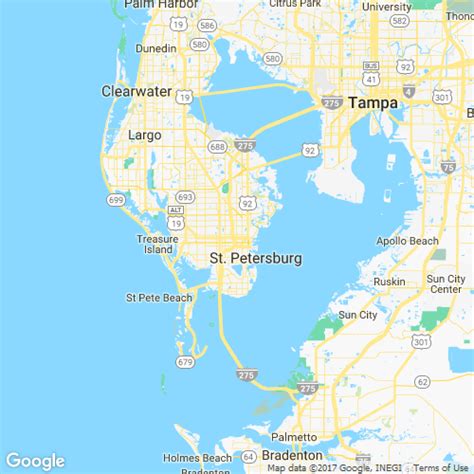 St Petersburg Fl Zip Code Map Maps For You