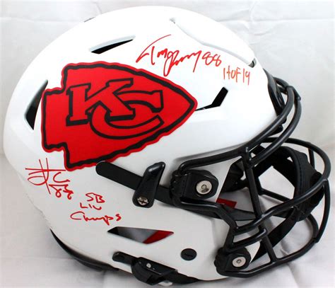 Travis Kelce Tony Gonzalez Signed Chiefs Full Size Authentic On Field