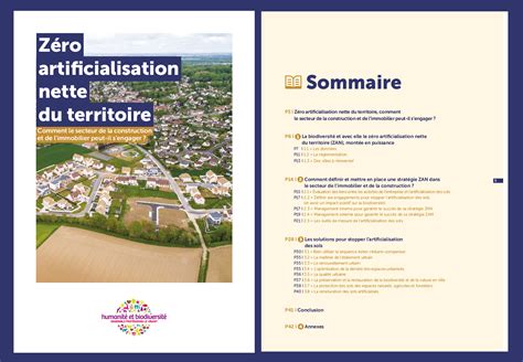 Zéro artificialisation nette du territoire comment le secteur de la