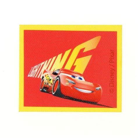 Ecussons Rectangle Rouge Disney Pixar Cars