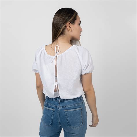 Ripley Blusa Manga Corta Jeanis Machine Para Mujer