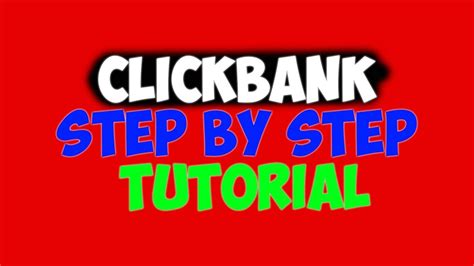 Clickbank Affiliate Marketing Step By Step Without Website Youtube