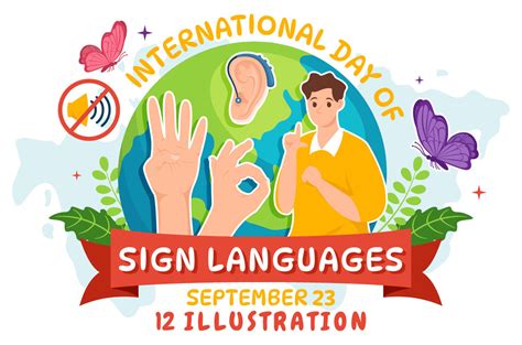 12 International Day Of Sign Languages Graphic By Denayunecf · Creative Fabrica