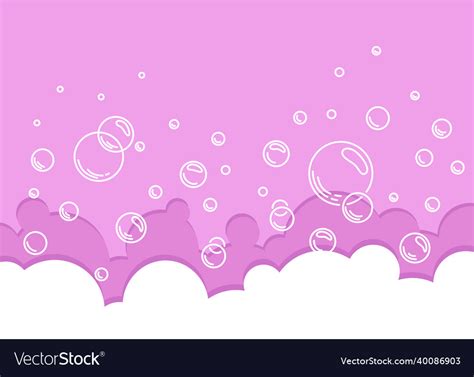 Foamy Soap Bubbles Background