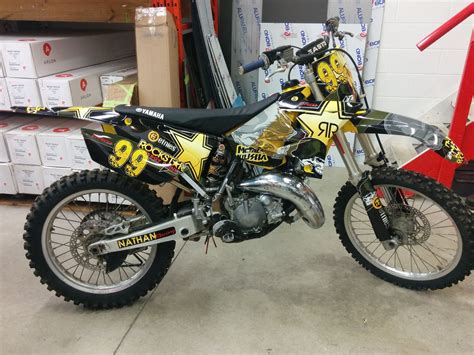 Dirt Bike Wraprockstar Dirt Bike Wrap Design Print And Install By Side