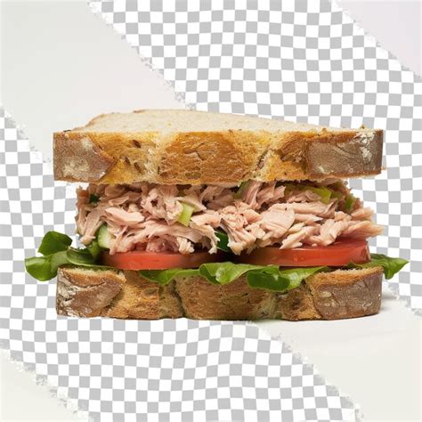 Premium Psd A Sandwich With Meat Lettuce And Tomato On A Checkered