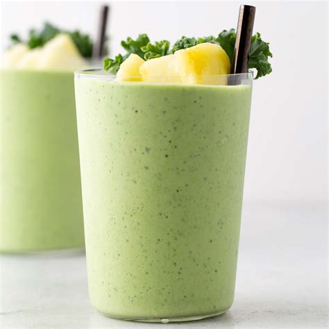 Kale Pineapple Yogurt Smoothie Smoothies And Shakes