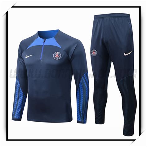 Magasin Vendu Survêtement Training NIKE PSG Bleu Marine 22 23 thailande