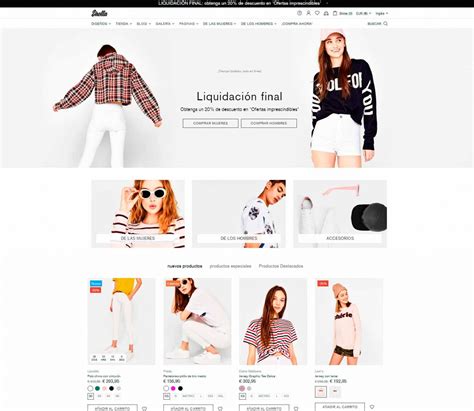 Tienda virtual para moda m2 Página web y tienda sector de la moda