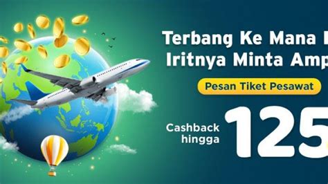 Promo Tiket Pesawat Murah Hingga Rp 125 Ribu Di Tokopedia