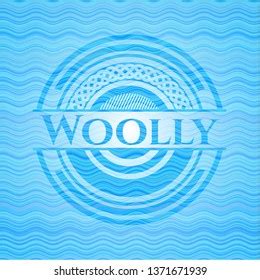 Woolly Water Representation Style Emblem Stock Vector Royalty Free