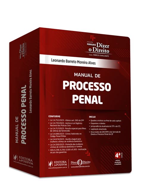 Manual de Processo Penal Volume Único 2024