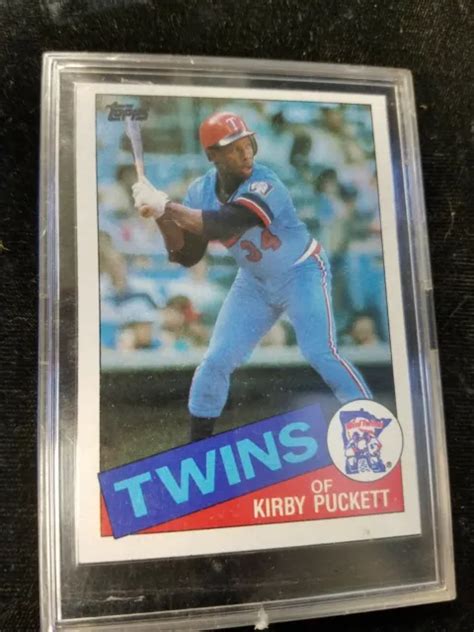 1985 TOPPS MINNESOTA Twins KIRBY PUCKETT Recrue Carte RC 536 EUR 16 70