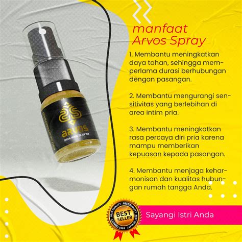 Jual Arvos Obat Kuat Semprot Pria Tahan Lama Oles X Sensiall Spray Asli