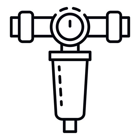 House Water Filter Icon Outline Style 15183107 Vector Art At Vecteezy