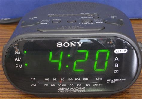 Sony Dream Machine Icf C Alarm Clock Am Fm Radio Black