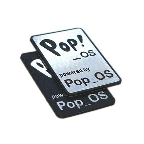 Pop Os Linux Sticker Badge Emblem Aufkleber Decal Two Etsy