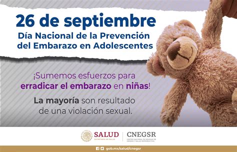 26 de Septiembre Día Nacional de la prevención del embarazo en