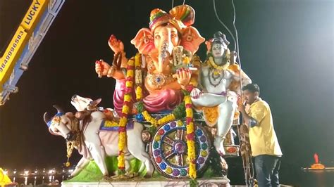 Ganesh Nimajjanam Hyderabad Ganesh Visarjan In Tankbund Youtube