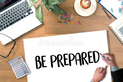 Be Prepared And Preparation Is The Key Plan Prepare Perform Stock