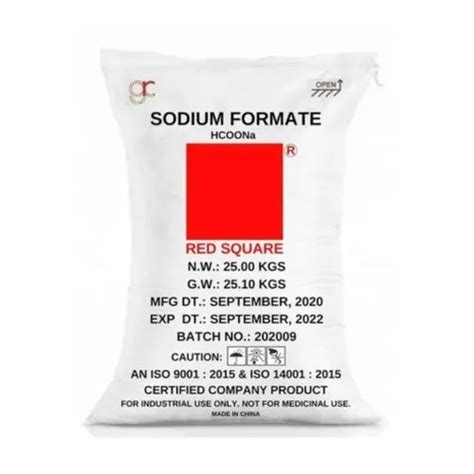 Sodium Formate Red Square At Rs 30 Kg Formic Acid Sodium Salt In