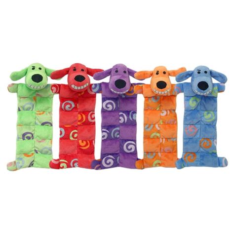 Multipet Smiling Loofa Dog Squeaker Mat Dog Toy contains 13 Squeakers ...