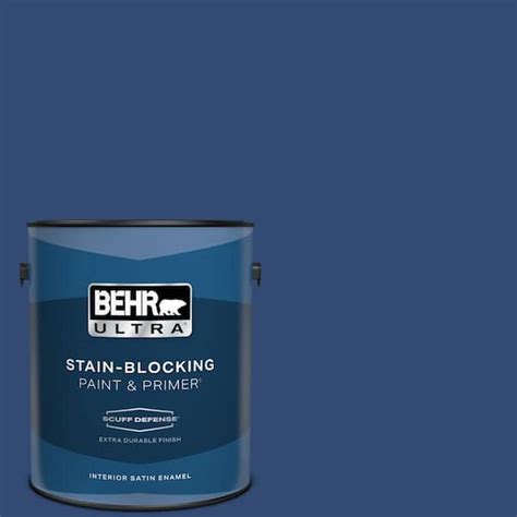 Behr Ultra Gal S H Navy Blue Extra Durable Satin Enamel