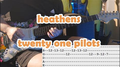 Heathens Twenty One Pilots Electric Guitar Cover With Tabs Youtube