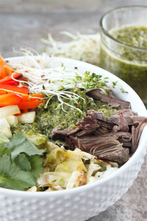 Slow Cooker Vietnamese Beef With Chimichurri Simple Roots