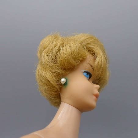 European Sidepart BubbleCut Vintage Barbie Doll Ash Blonde From 1965
