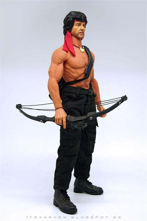 Toyhaven Hot Toys MMS Th Scale First Blood Part II John Rambo Inch Figure All CRACKed Up