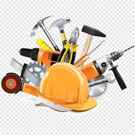 Construction Tools With Helmet Png PNGWing