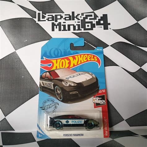 Jual Hot Wheels Porsche Panamera Polizei Black Shopee Indonesia