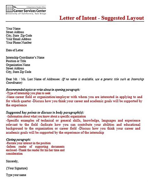 Letter Of Intent For A Job Examples For Your Needs Letter Template