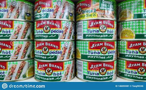 Ayam Brand Can Of Tuna Sold In Store In Johor Bahru Malaysia Editorial