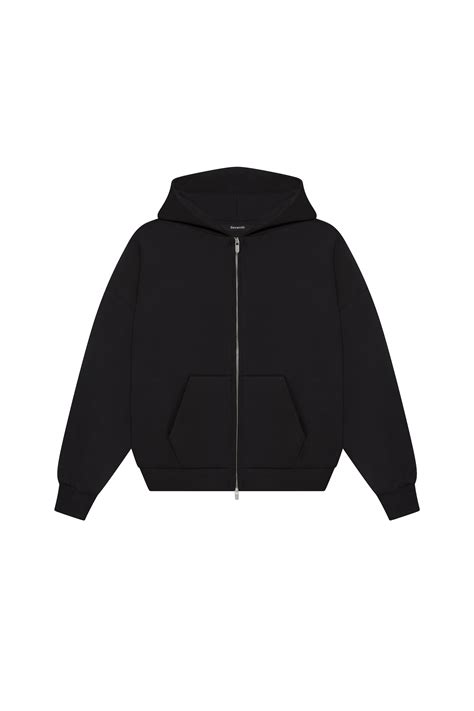 Black V2 Zipped Hoodie Mens Tracksuit Hoodies Seventhstores In 2024