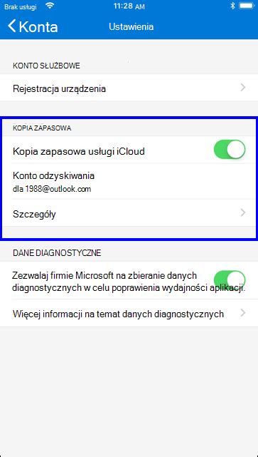 Tworzenie Kopii Zapasowej I Odzyskiwanie Po Wiadcze Konta W Aplikacji