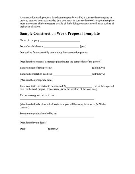 43 Best Job Proposal Templates Free Download Templatelab