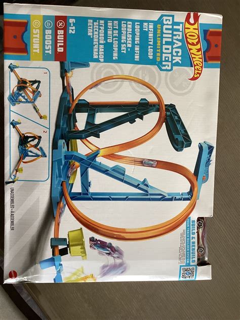 Hot Wheels Track Builder Unlimited Infinity Loop Kit Adjustable Set Ups