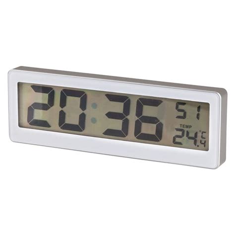 LCD Clock with Thermometer Desk or wall mount XC0230