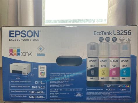 EPSON L3256 printer with scanner and wifi, Computers & Tech, Printers ...